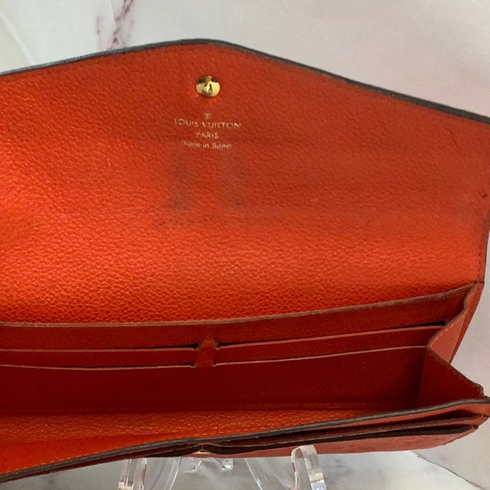 GUC Louis Vuitton Empreinte Orange Women's Wallet - Picture 7 of 11
